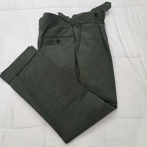 Spier & Mackay Mens High-Rise Trousers - 34 Slim - Green